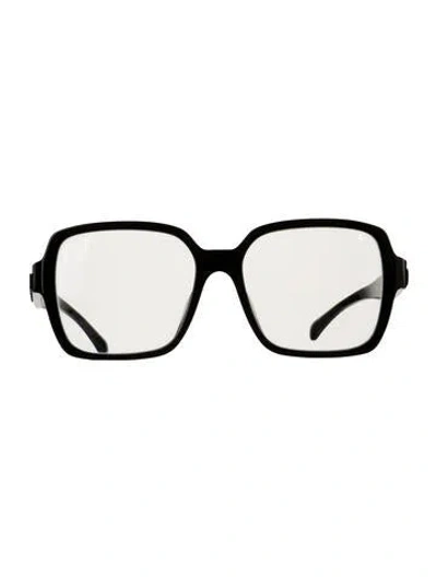 Pre-owned Chanel Square Eyeglasses In Black