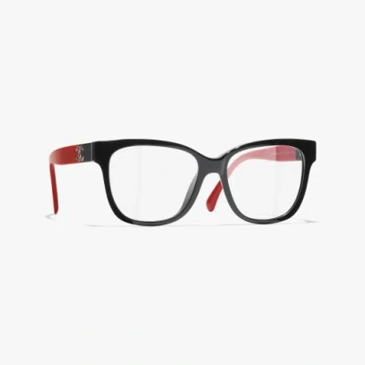 Chanel Square Eyeglasses In Black
