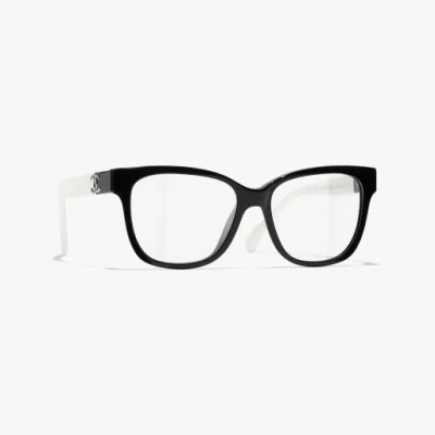 Chanel Square Eyeglasses In Black