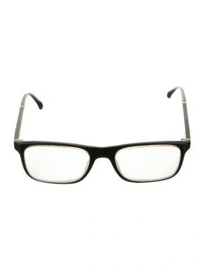 Pre-owned Chanel Square Eyeglasses In Black/gold