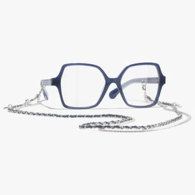Chanel Square Eyeglasses In Blue