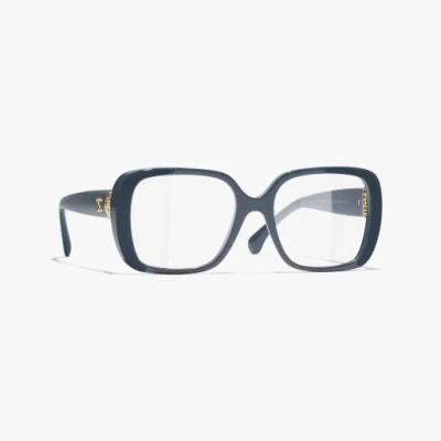 Chanel Square Eyeglasses In Black