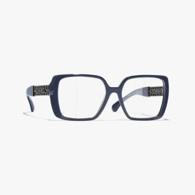Chanel Square Eyeglasses In Blue