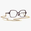 Chanel Square Eyeglasses In Brown
