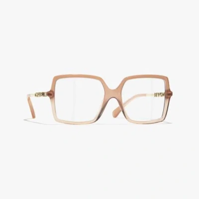 Chanel Square Eyeglasses In Caramel