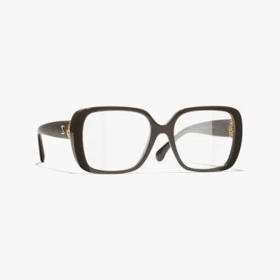 Chanel Square Eyeglasses In Brown