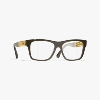 Chanel Square Eyeglasses In Black