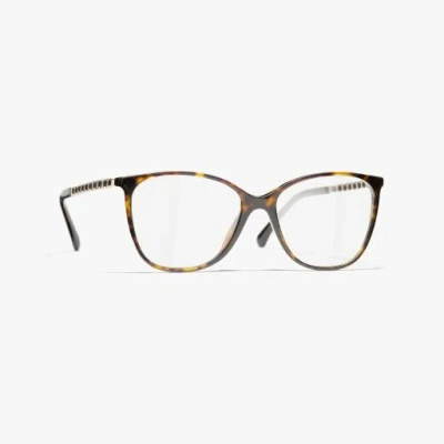 Chanel Square Eyeglasses In Brown