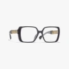 Chanel Square Eyeglasses In Gray 