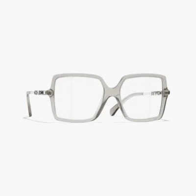 Chanel Square Eyeglasses In Light Gray