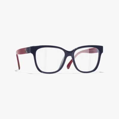 Chanel Square Eyeglasses In Blue