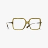 Chanel Square Eyeglasses In Olive