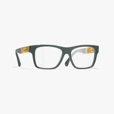 Chanel Square Eyeglasses In Green