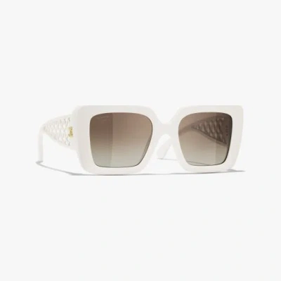 Chanel Square Sunglasses In Brown