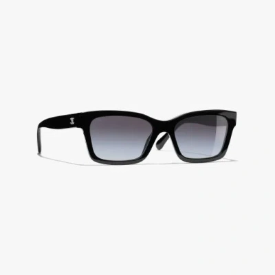 Chanel Square Sunglasses In Black 