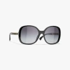 Chanel Square Sunglasses In Black 