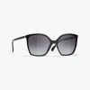 Chanel Square Sunglasses In Black