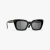 Chanel Square Sunglasses In Black