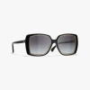 Chanel Square Sunglasses In Black