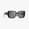 Chanel Square Sunglasses In Black