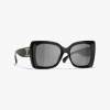 Chanel Square Sunglasses In Black