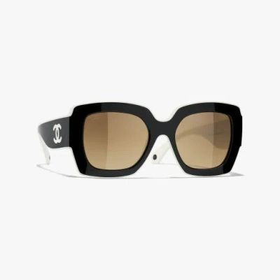 Chanel Square Sunglasses In Brown