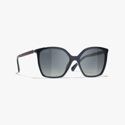 Chanel Square Sunglasses In Blue