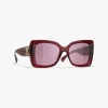 Chanel Square Sunglasses In Brown