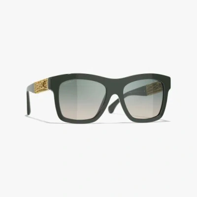 Chanel Square Sunglasses In Gray