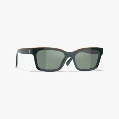 Chanel Square Sunglasses In Gray