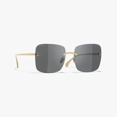 Chanel Square Sunglasses In Gray