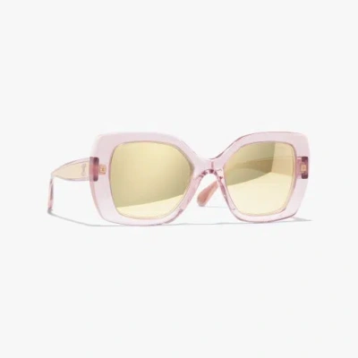 Chanel Square Sunglasses In Pink