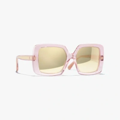 Chanel Square Sunglasses In Pink