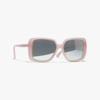 Chanel Square Sunglasses In Pink