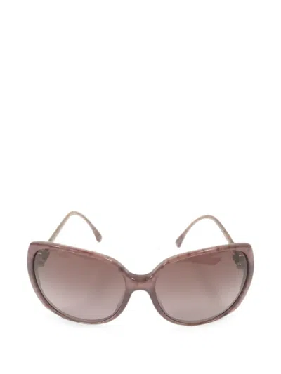 Pre-owned Chanel Square-frame Sunglasses In Purple