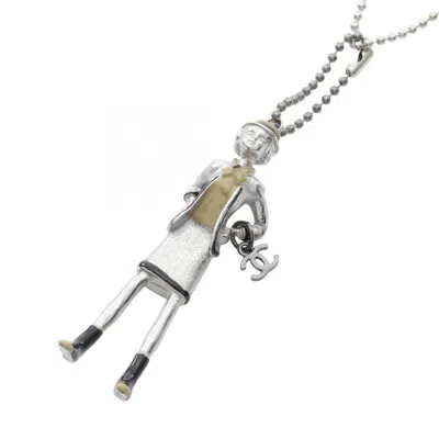 Pre-owned Chanel Stainless Steel Necklace () In Silver