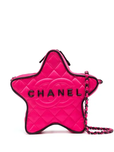 Pre-owned Chanel Star Cross Body Bag In Pink