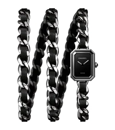 Pre-owned Chanel Steel Première Iconic Chain Watch In Silver