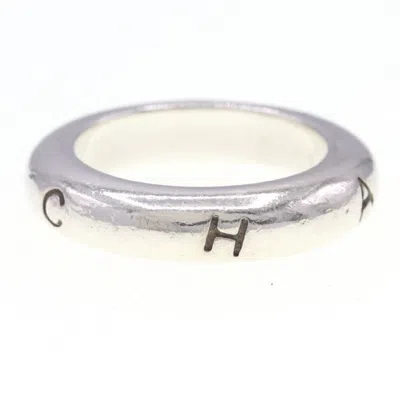 Pre-owned Chanel Sterling 925 Band Ring () In Multi