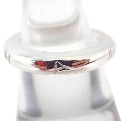 Pre-owned Chanel Sterling 925 Band Ring () In Red