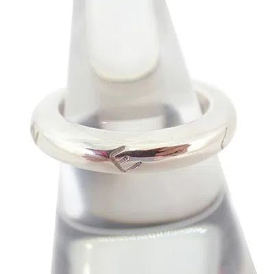 Pre-owned Chanel Sterling 925 Band Ring () In Silver