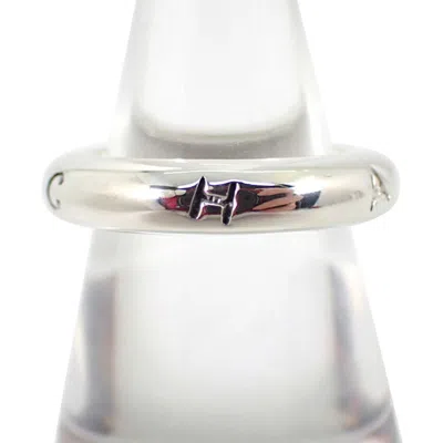 Pre-owned Chanel Sterling Silver 925 Band Ring ()