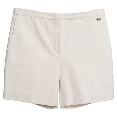 Pre-owned Chanel Straight Shorts In White