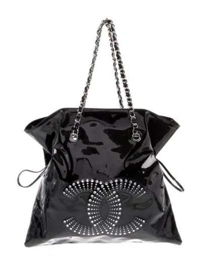 Pre-owned Chanel Strass Bon Bon Tote In Black