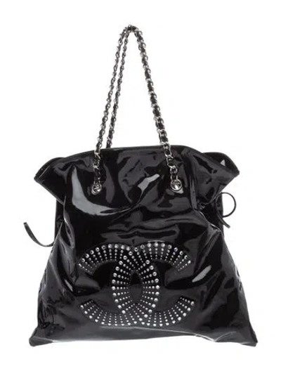 Pre-owned Chanel Strass Bon Bon Tote In Black