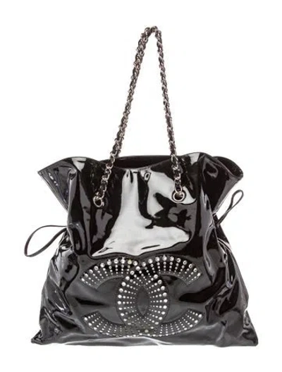 Pre-owned Chanel Strass Bon Bon Tote In Black