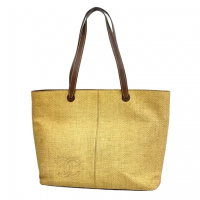 Pre-owned Chanel Straw Tote Bag () In Multi