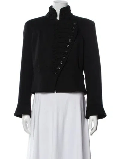 Pre-owned Chanel Striped Jacket In Black