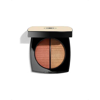 Chanel <strong> Les Beiges</strong> Healthy Golden Glow Powder - Illuminating Powder Duo Soleil Couchant 6g