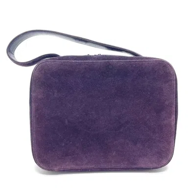 Pre-owned Chanel Suede Handbag () In Purple